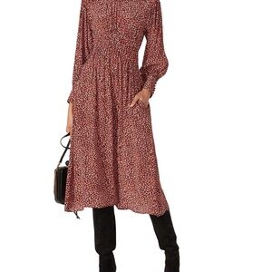 BB Dakota Orange Bishop Sleeve Sundress
